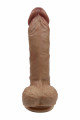 Gode Real Skin Suprème Model 1 Flesh 21 cm SilexD