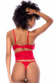 Ensemble Rouge Mini Corset 3 Pièces Mapalé