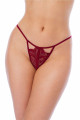 Nuisette Sexy Transparente Fendue et String Framboise Mapalé