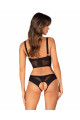 Ensemble Ouvert Taille Xs/S Seins Bus Chic Amoria Noir Obsessive