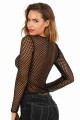  Top Grosse Résille Sexy Noir Spazm Clubwear By Soisbelle