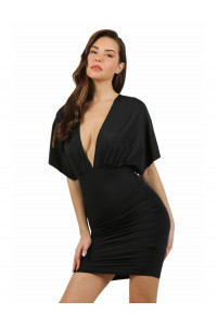 Robe Opaque Noire Moulante Sexy Chic