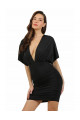 Robe Opaque Noire Moulante Sexy Chic Spazm Clubwear By Soisbelle