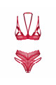 Ensemble Ouvert Rouge Cupide Desir 2 Pièces Obsessive