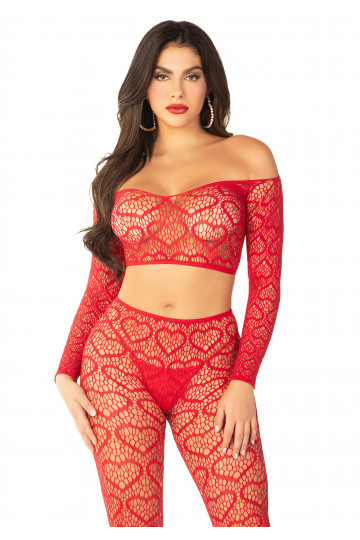 Ensemble Sexy Rouge Saint Valentin 