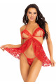 Ensemble Sexy Rouge Saint Valentin 