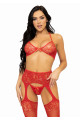 Ensemble Sexy Rouge Saint Valentin 