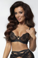 Soutien-gorge tulle et dentelle noir V-10711 - Axami