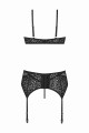 Soutien-gorge tulle et dentelle noir V-10711 - Axami