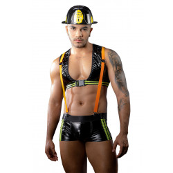 Costume Homme Pompier Sexy 4 Pièces