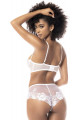 Ensemble de lingerie sexy blanc deux pièces - MAL8739WHT