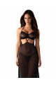 Iliosa nuisette et string - Noirs Obsessive