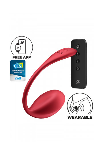 Oeuf Vibrant Télécommandé Rouge Shiny Petal