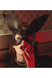 Masque Oreilles Lapin Noir et Gold The Sinners