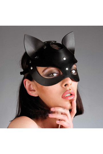 Masque Catwoman FGetish Cuir Noir