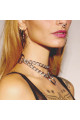 Collier Choker Fetish Silver The Sinners