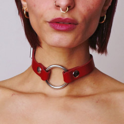 Choker Collier Fetish Rouge