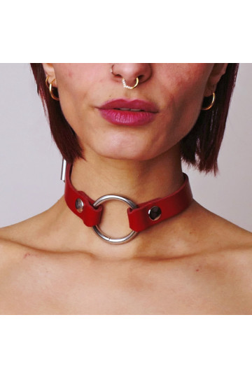 Choker Collier Fetish Rouge