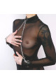 Collier Menottes Fetish SM BDSM Noir The Sinners