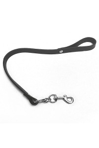 Laisse BDSM Courte Cuir Noir The Sinners