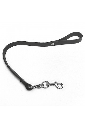 Laisse BDSM Courte Cuir Noir