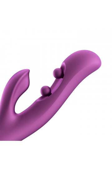 Vibromasseur Rabbit avec Capteurs de Pression et Application Violet
