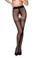 Collants Ouverts Noir 20 deniers 