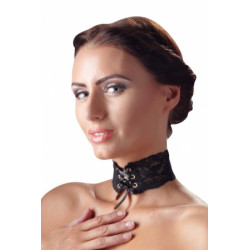 Collier Dentelle Laçage Corset
