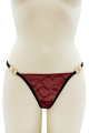String Anneaux Détachables Bordeaux Be Lily Panties