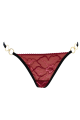 String Anneaux Détachables Bordeaux Be Lily Panties