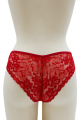 Culotte Dentelle Nœud Satin Rouge Be Lily Panties