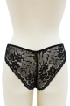 Culotte Dentelle Nœud Satin Noir Be Lily Panties