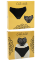 Culotte Dentelle Nœud Satin Noir Be Lily Panties
