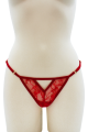 String Rouge Bijou Perle Strass Dorés Be Lily Panties