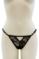 String Noir Bijou Perle Strass Dorés Be Lily Panties