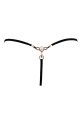 String Noir Bijou Perle Strass Dorés Be Lily Panties