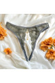 String Gris Bijou Couleur Aléatoire et Chaîne Dorée Be Lily Panties