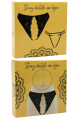 String Noir Bijou Couleur Aléatoire et Chaîne Dorée Be Lily Panties