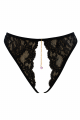 String Noir Bijou Couleur Aléatoire et Chaîne Dorée Be Lily Panties