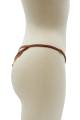 String Bijou Cœur Doré Dentelle Taupe Be Lily Panties
