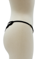 String Bijou Cœur Doré Dentelle Noir Be Lily Panties