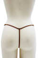 String Dentelle Ouvert Chaînes Dorées Taupe Be Lily Panties