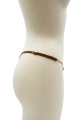 String Dentelle Ouvert Chaînes Dorées Taupe Be Lily Panties