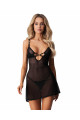 Nuisette et String Noirs Alliane Obsessive