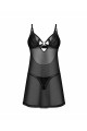 Nuisette et String Noirs Alliane Obsessive