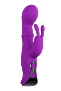 Vibromasseur Rabbit CROWN Double Action avec Écran LCD - SX-V173 Coeur Ardent