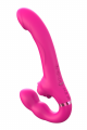 Vibromasseur ROSEA Strap-on Triple Action Télécommandé - SAV190 Coeur Ardent