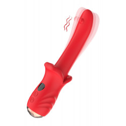 Vibromasseur Ultra Souple Kiss Rouge
