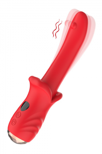 Vibromasseur Ultra Souple Kiss Rouge