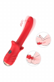 Vibromasseur Rouge Ultra-Souple KISS – USK-V35 Coeur Ardent
